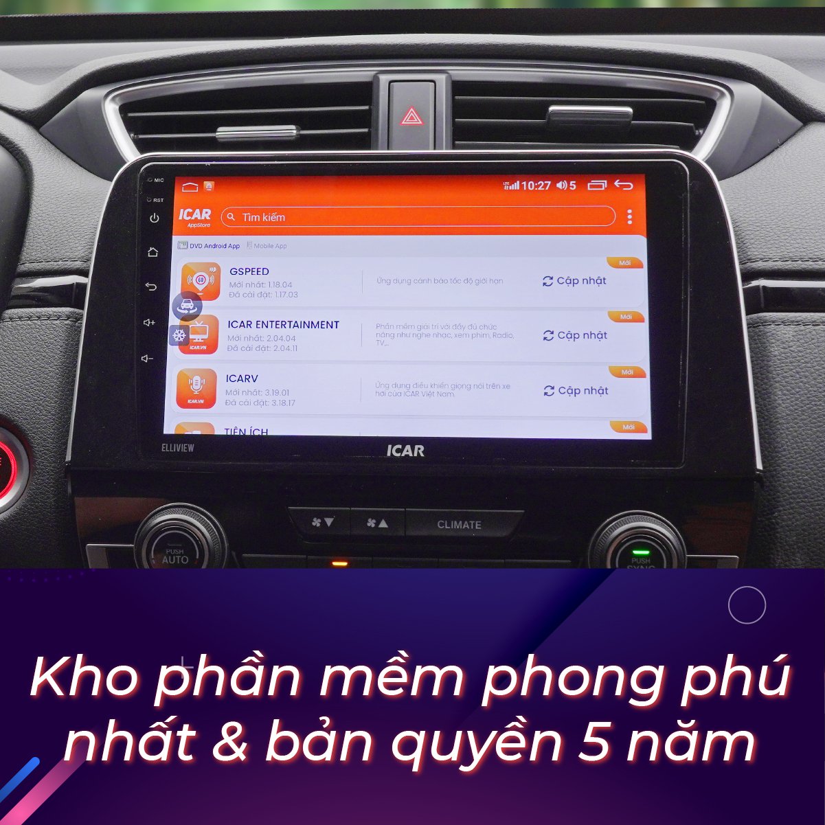 Màn hình Android ICAR Elliview U5 Deluxe 7 Màn hình Android ICAR Elliview U5 Deluxe - Ảnh 7