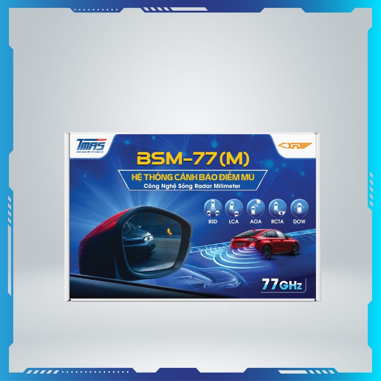 CẢNH BÁO ĐIỂM MÙ BSM-77(M) ĐÈN LED HIỂN THỊ TRÊN GƯƠNG (LAZE GƯƠNG) 1 CẢNH BÁO ĐIỂM MÙ BSM-77(M) ĐÈN LED HIỂN THỊ TRÊN GƯƠNG (LAZE GƯƠNG)