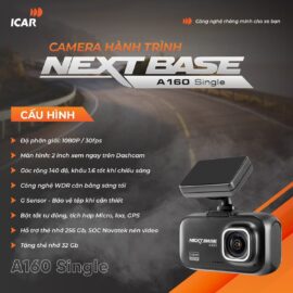 imgi 27 icar.vn camera hanh trinh nextbase a160 single dashcam camera hanh trinh nextbase a160 single dashcam 1