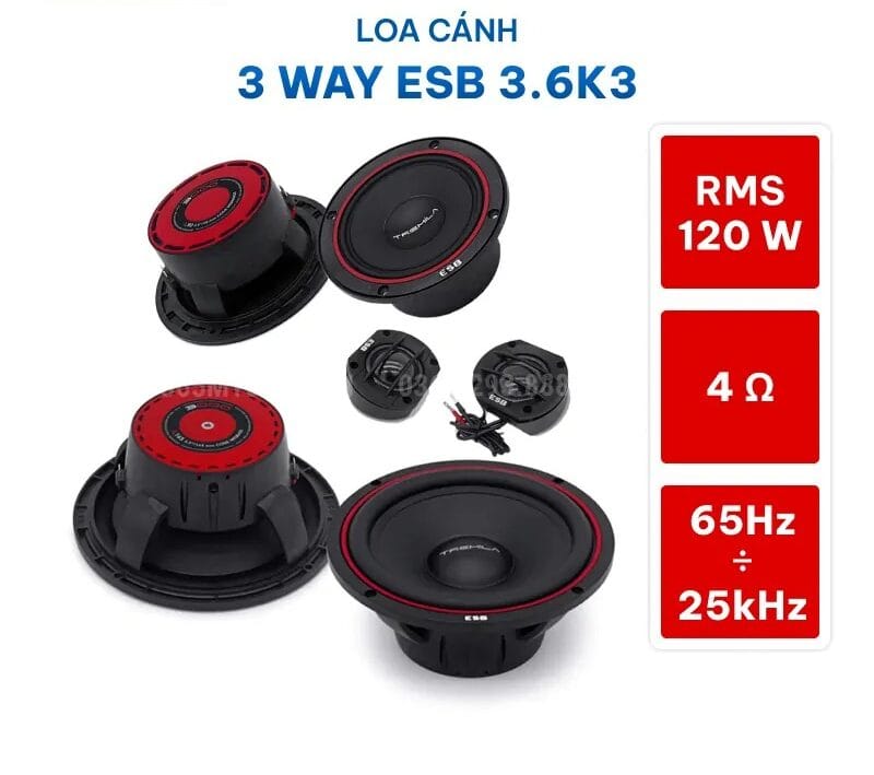 Loa cánh 3way ESB Audio 3.6K3 1 Loa cánh 3way ESB Audio 3.6K3