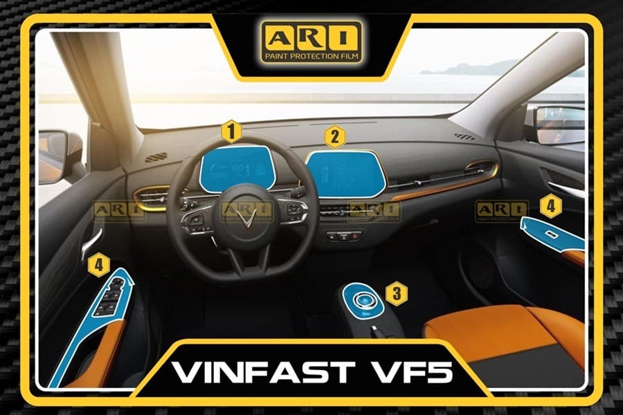 Dán PPF nội thất VinFast VF 5 1 Dán PPF nội thất VinFast VF 5