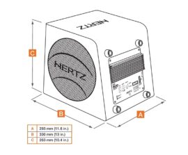 Loa sub điện Hertz DBA 200.3 7 imgi 49 kich thuoc cua loa sub tram dien hertz dba 200 3 1